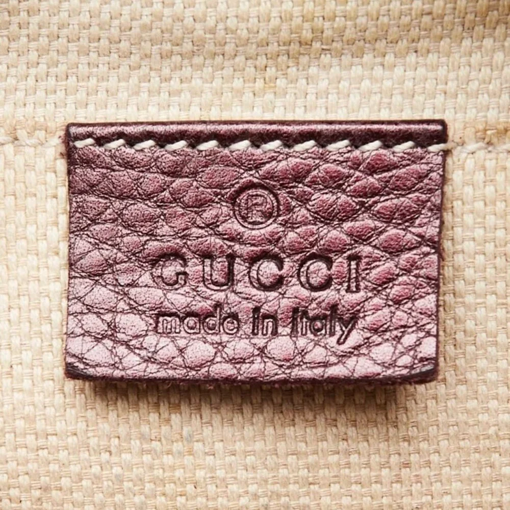 Gucci Purple Metallic Leather Soho Disco Shoulder Bag - Picture 8 of 11